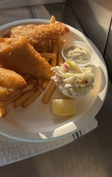 Lobster roll overhead