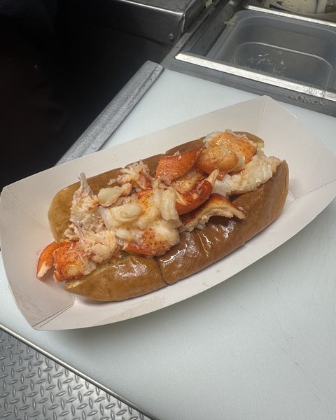 Lobster roll and clam chowder